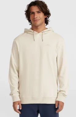 HommesSweat à capuche Small Logo| Beige