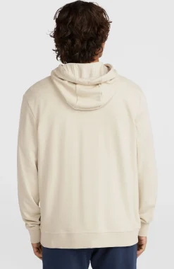 HommesSweat à capuche Small Logo| Beige