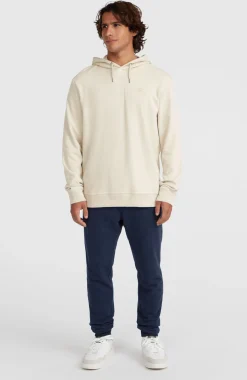 HommesSweat à capuche Small Logo| Beige