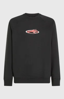 HommesSweatshirt à col rond Essentials 90s Logo| Noire
