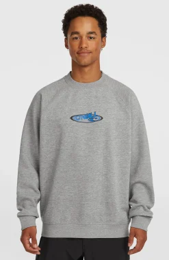 HommesSweatshirt à col rond Essentials 90s Logo| Gris