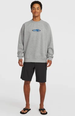 HommesSweatshirt à col rond Essentials 90s Logo| Gris