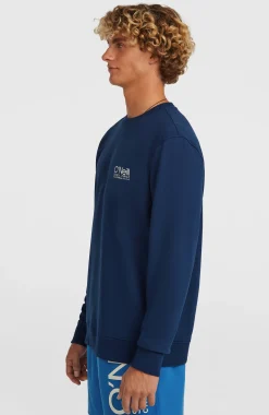 HommesSweatshirt à col rond Original Cali Logo| Bleu