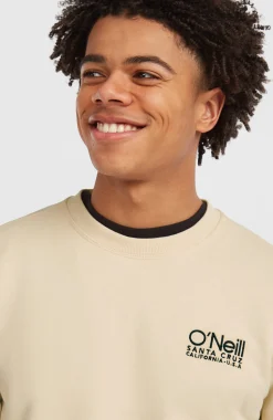 HommesSweatshirt à col rond Original Cali Logo| Beige