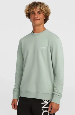 HommesSweatshirt à col rond Original Cali Logo| Vert