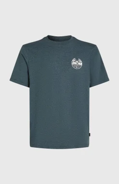 HommesT-shirt Back Print| Bleu