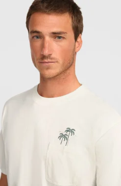 HommesT-shirt Chest Pocket| Blanc