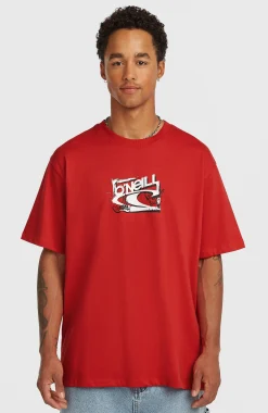 HommesT-shirt Essentials 90s Logo| Rouge