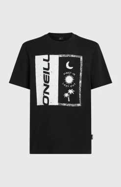 HommesT-shirt Front Print| Noire