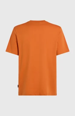 HommesT-shirt Front Print| Orange