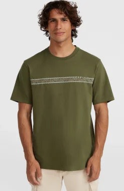 HommesT-shirt Ikat Stripe| Vert
