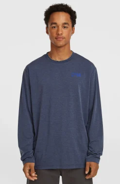 HommesT-shirt manches longues O'Neill Hybrid Polygiene| Bleu