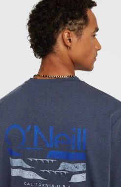 HommesT-shirt manches longues O'Neill Hybrid Polygiene| Bleu