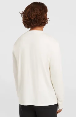 HommesT-shirt manches longues Essentials 90s Logo| Blanc