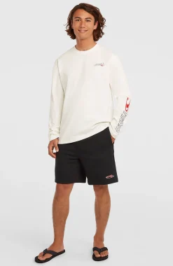 HommesT-shirt manches longues Essentials 90s Logo| Blanc