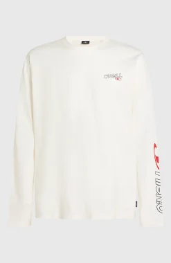 HommesT-shirt manches longues Essentials 90s Logo| Blanc