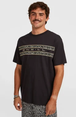 HommesT-shirt O'Neill Flower Stripe| Noire