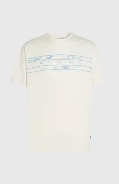 HommesT-shirt O'Neill Flower Stripe| Blanc