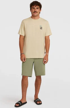 HommesT-shirt O'Neill Hybrid Polygiene Graphic| Beige