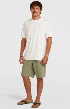 HommesT-shirt O'Neill Hybrid UPF 50+ Polygiene Back-Print| Blanc