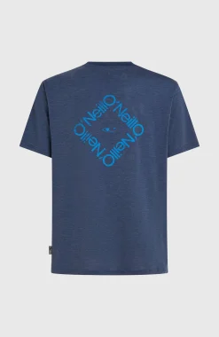 HommesT-shirt O'Neill Hybrid Polygiene Back-Print| Bleu