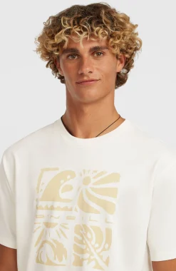 HommesT-shirt O'Neill Melange Front-Print| Blanc