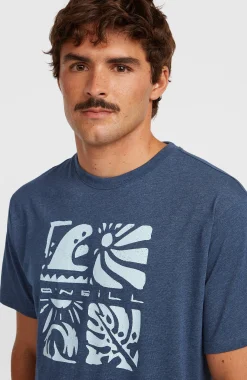 HommesT-shirt O'Neill Melange Front-Print| Bleu
