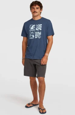 HommesT-shirt O'Neill Melange Front-Print| Bleu