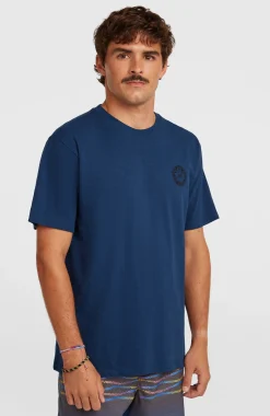 HommesT-shirt O'Neill Slub Back-Print| Bleu