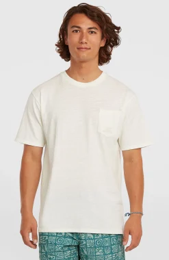 HommesT-shirt O'Neill Slub Chest Pocket| Blanc