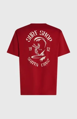 HommesT-shirt O'Riginals Surf Shop| Rouge