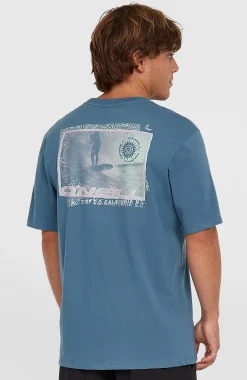 HommesT-shirt Photo Print| Bleu
