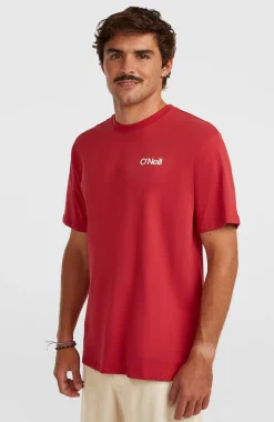 HommesT-shirt Polygiene Cotton Graphic| Rouge