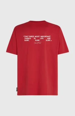 HommesT-shirt Polygiene Cotton Graphic| Rouge