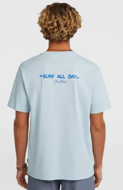 HommesT-shirt Polygiene Cotton Graphic| Bleu