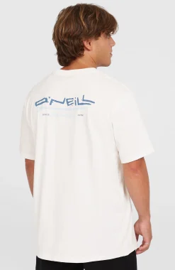 HommesT-shirt Retro Back Print| Blanc