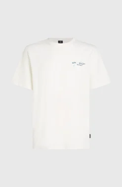 HommesT-shirt Retro Back Print| Blanc