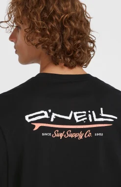 HommesT-shirt Retro Back Print| Noire