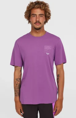 HommesT-shirt Retro Graphic| Violet