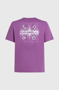 HommesT-shirt Retro Graphic| Violet