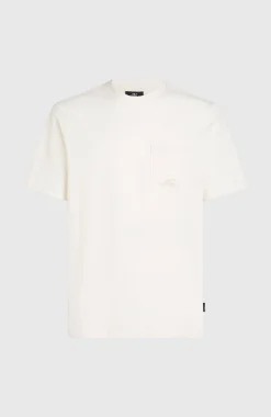 HommesT-shirt Slub Chest Pocket| Blanc