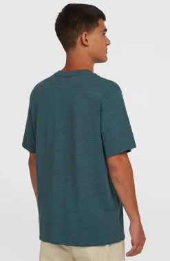 HommesT-shirt Slub Chest Pocket| Bleu