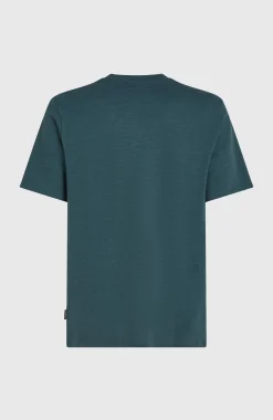 HommesT-shirt Slub Chest Pocket| Bleu