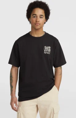 HommesT-shirt Surf Heroes Graphic| Noire