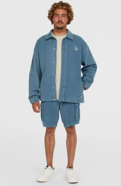 HommesVeste Cord Coach| Bleu