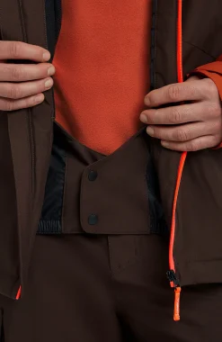 HommesVeste de ski FWC'Cruz Block| Marron Mix